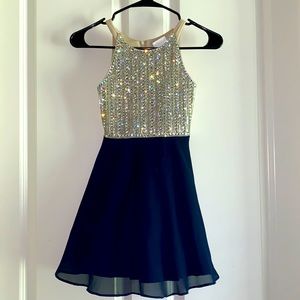 Rhinestone dress, 7Y